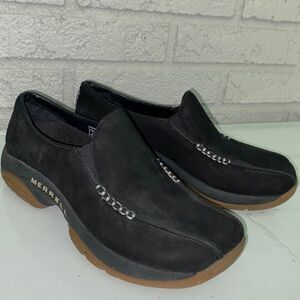 Merrell Primo Seam Moc Black/Oyster Women Slip-On Performance Footwear Shoe Size